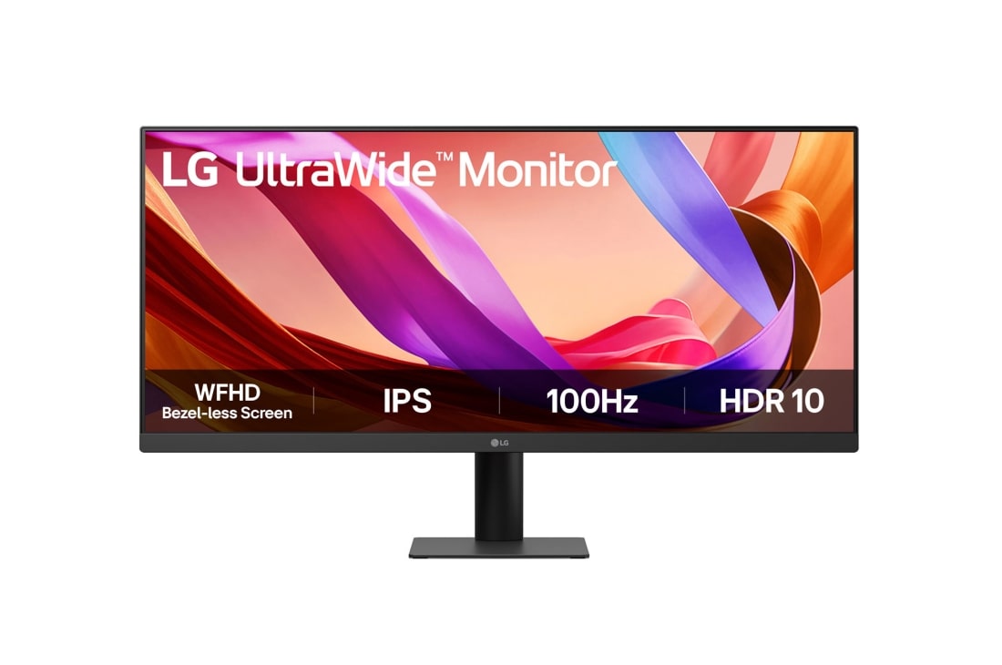 LG 29'' UltraWide 21:9 WFHD (2560x1080) IPS -näyttö, Kuva edestä, 29U511A-B