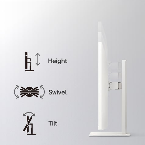 LG Smart Monitor sivunäkymässä	