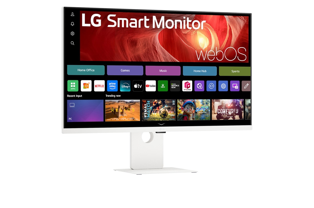 LG 36,5'' Smart Monitor 4K UHD IPS striimaukseen webOS:llä, +15 asteen sivunäkymä, 37U730SA-W, thumbnail 4