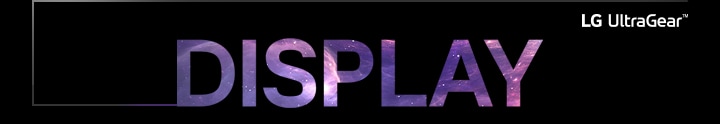 Display on kirjoitettu ison kirjaimin ja siinä on LG UltraGear -logo oikeassa yläkulmassa.