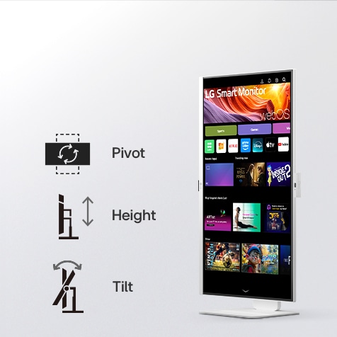 LG Smart Monitor pystytilassa