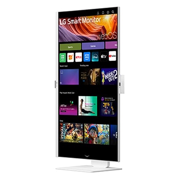 LG 31.5'' Smart Monitor 4K UHD IPS striimaukseen webOS:llä, pystynäkymä sivulta -15 asteessa, 32U850SA-W, thumbnail 17