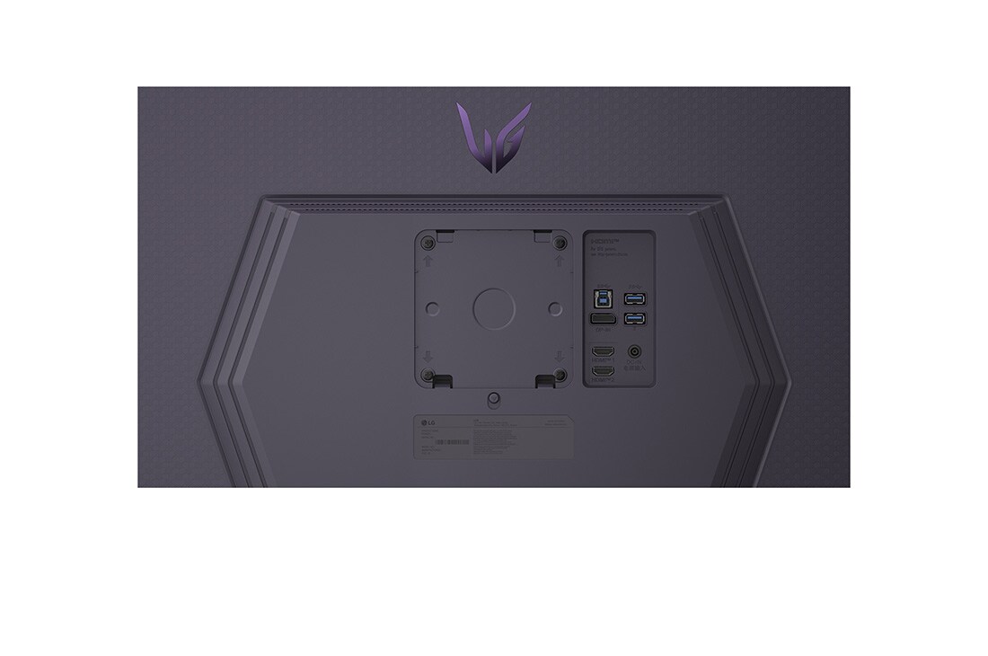 LG 27'' UltraGear™ 180Hz 4K UHD -pelinäyttö ominaisuuksilla Dual-Mode, DCI-P3 95% (Typ.), VESA DisplayHDR™ 400, 1ms GtG, HDMI 2.1, lähikuva tunnuksesta takana, 27G810A-B, thumbnail 14