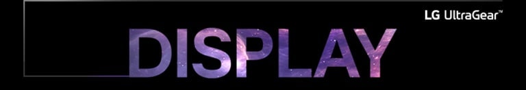 Display on kirjoitettu ison kirjaimin ja siinä on LG UltraGear -logo oikeassa yläkulmassa.