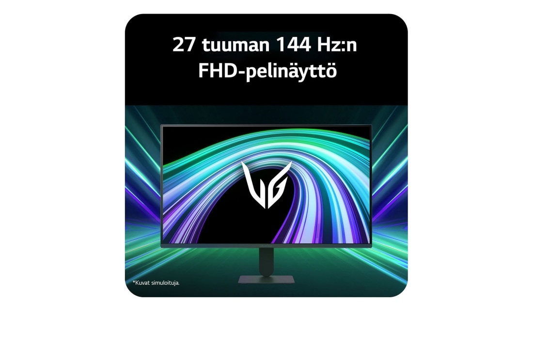 LG 27'' UltraGear™ G4 | 1920 x 1080 | 144Hz | IPS-pelinäyttö, Pelinäytön etukuva futuristisessa, neontyylisessä ympäristössä., 27G411B-B, thumbnail 4