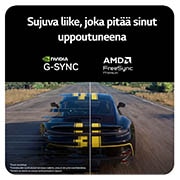 LG 32'' UltraGear™ G650B | 2560 x 1440 | 165Hz | IPS-pelinäyttö, LG UltraGear 32G650B-B, 32" QHD 1440P, 165 Hz, HDR10, AMD FreeSync™ Premium – täydellinen uppoutuminen, korkea virkistystaajuus ja lähes reunukseton muotoilu., 32G650B-B, thumbnail 9