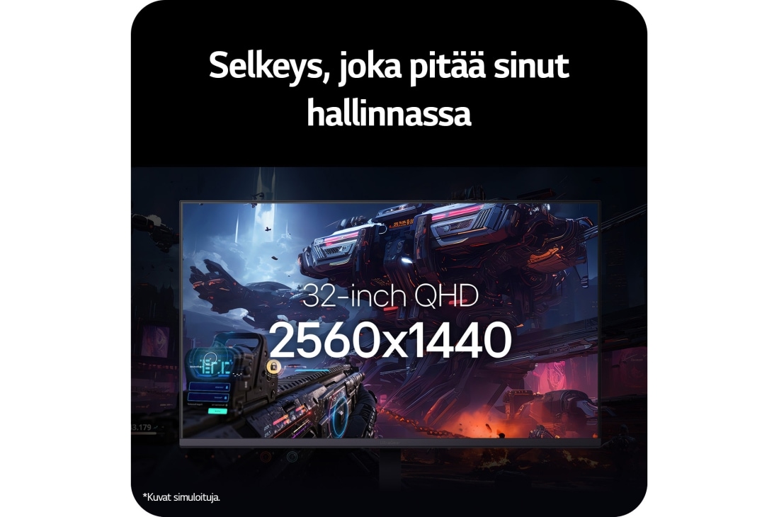 LG 32'' UltraGear™ G650B | 2560 x 1440 | 165Hz | IPS-pelinäyttö, LG UltraGear 32G650B-B, 32" QHD 1440P, 165 Hz, HDR10, AMD FreeSync™ Premium – täydellinen uppoutuminen, korkea virkistystaajuus ja lähes reunukseton muotoilu., 32G650B-B, thumbnail 5