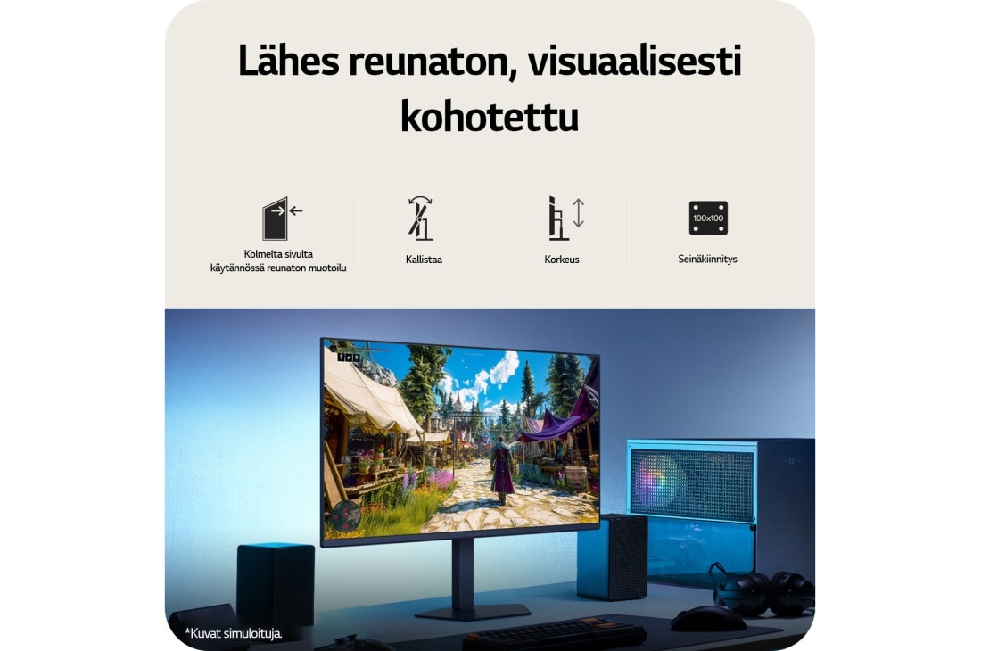 LG 32'' UltraGear™ G650B | 2560 x 1440 | 165Hz | IPS-pelinäyttö, LG UltraGear 32G650B-B, 32" QHD 1440P, 165 Hz, HDR10, AMD FreeSync™ Premium – täydellinen uppoutuminen, korkea virkistystaajuus ja lähes reunukseton muotoilu., 32G650B-B, thumbnail 10
