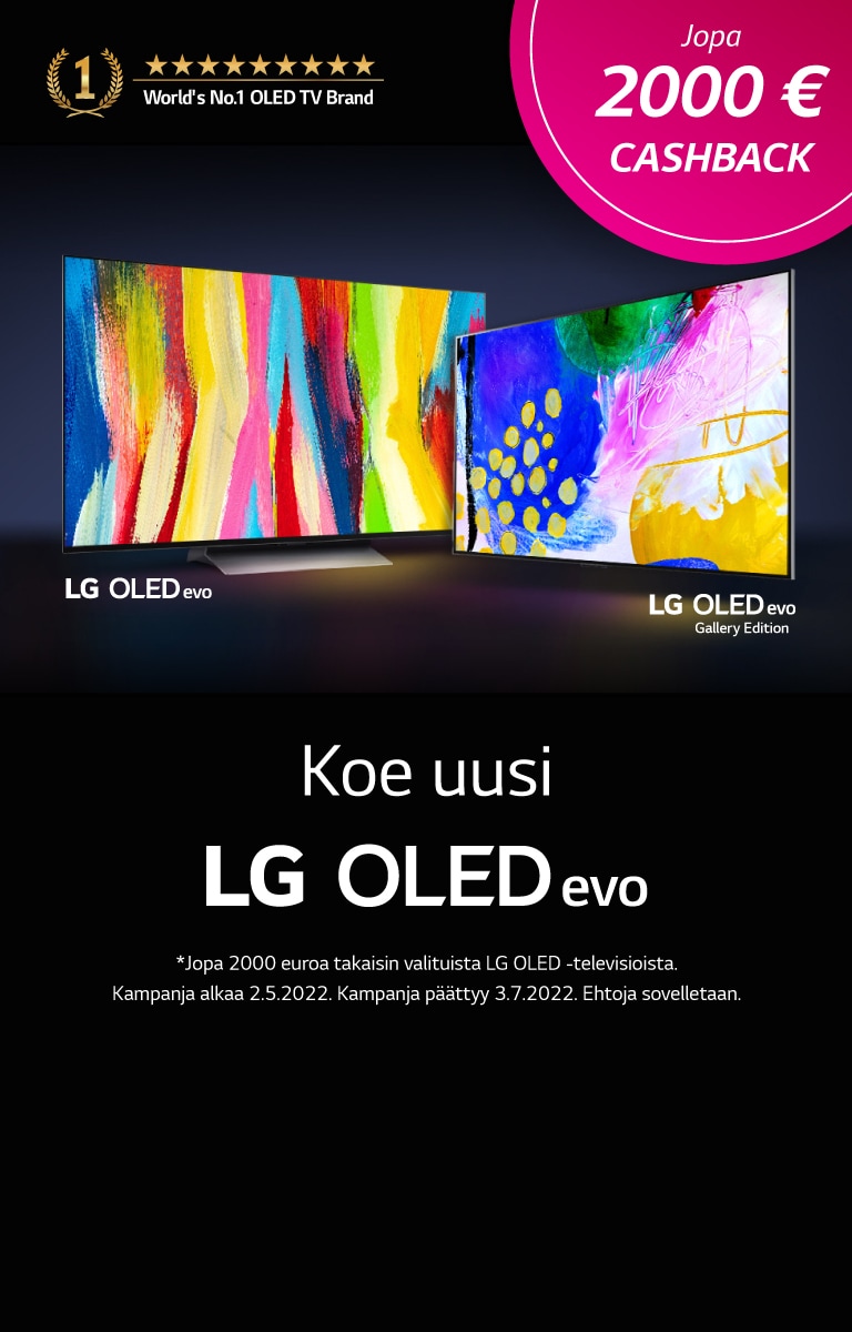 Jopa 500 euron palautusta valituista LG kodinkoneista