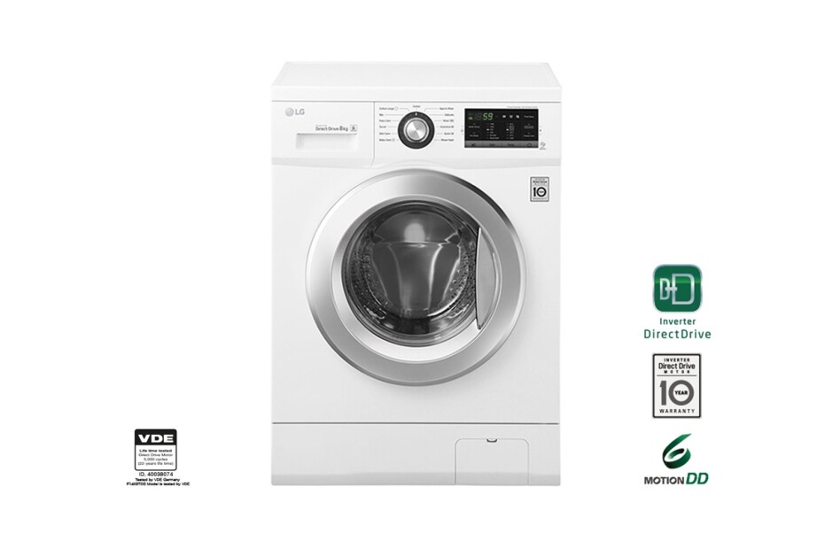 LG 1-8 kg 6 Motion Direct Drive pesukone, FH4G6TDN2