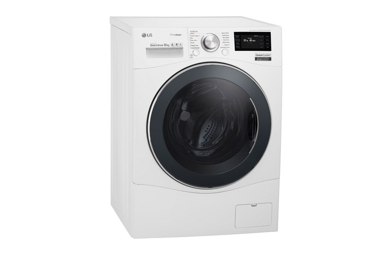 LG 12 kg Pyykinpesukone(Valkoinen) - Centum System™, Energialuokka A, True Steam™, TurboWash™, AI DD™, Smart Diagnosis™ - Wi-Fi-hteys, FH6F9BDS2, FH6F9BDS2, thumbnail 3