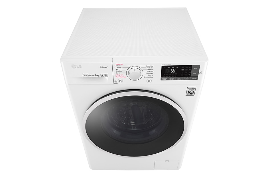 LG 1-8 kg SpaSteam & NFC, 6 Motion Direct Drive pesukone, Q5J6TY0W, thumbnail 11
