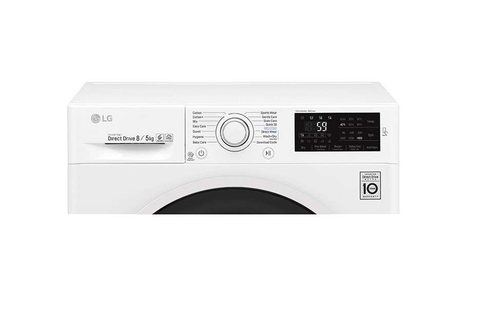 LG                            1-8 kg / 1-5 kg 6 Motion Direct Drive kuivaavat pesukoneet, NFC, F4J6TM0W, thumbnail 6