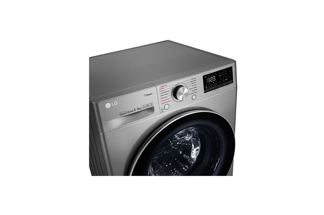 LG 1-9 kg /1-6 kg Kuivaavat pesukoneet kanssa Steam+, AI DD ja TurboWash™. Wi-Fi, CV70V6S1B, thumbnail 3