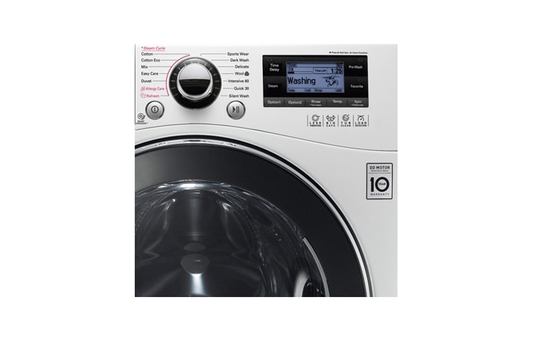 LG 1-12 kg Steam 6 Motion Direct Drive, pesukoneet, F1495BDSA, thumbnail 2