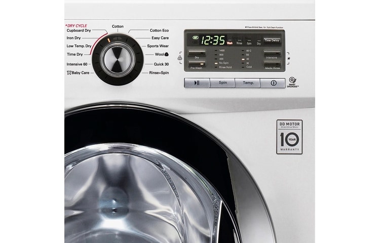 LG 1-8 kg /1-4kg 6-Motion Direct Drive, kuivaavat pesukoneet, F1496AD3, thumbnail 2