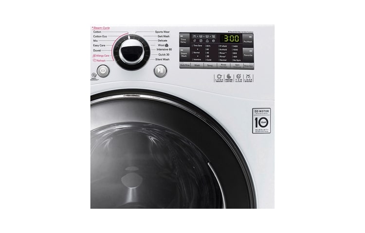 LG 1-7 kg Steam 6 Motion Direct Drive pyykinpesukone, F14A8QDSA, thumbnail 3