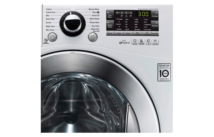 LG 1-9 kg 6 Motion Direct Drive -kuivaava pesukone, energialuokka A+++ (A), F14A8RD, thumbnail 2