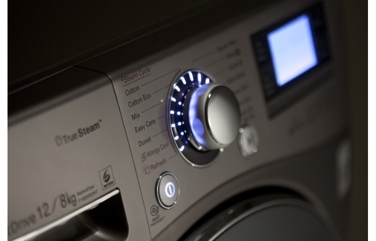 LG 1-12 kg Steam 6 Motion Direct Drive, kuivaavat pesukoneet, energialuokka A (A+++ -20%) , F1695RDH7, thumbnail 2