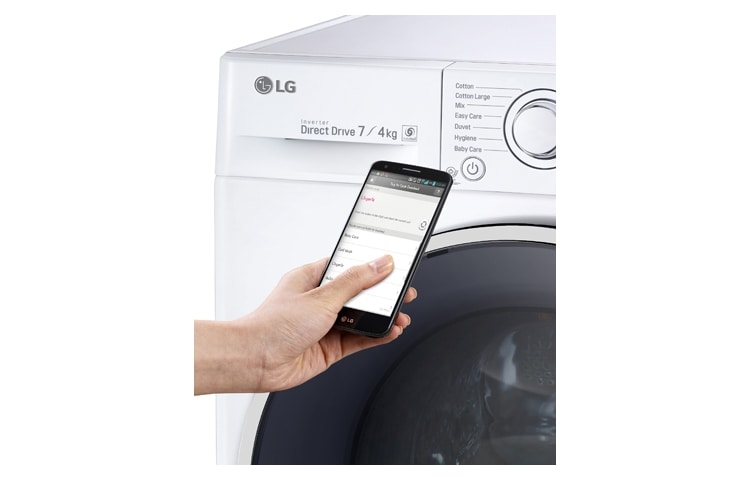 LG 1-7 kg / 1-4 kg 6 Motion Direct Drive kuivaavat pesukoneet, 45 cm syvä, NFC, FH2U2HDM1N, thumbnail 5