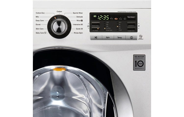 LG 1-7 kg 6 Motion Direct Drive pesukone, FH496QDA3, thumbnail 2