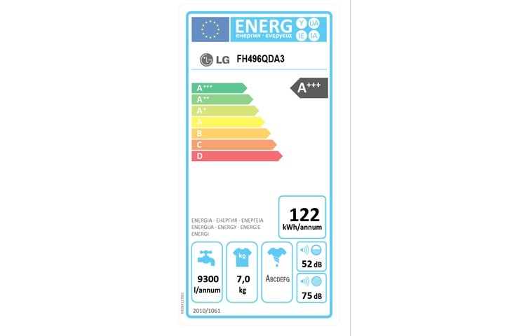 LG 1-7 kg 6 Motion Direct Drive pesukone, FH496QDA3, thumbnail 5