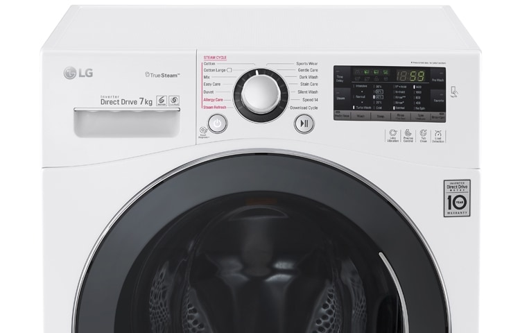 LG 1-7 kg Höyry Turbo Wash, Direct Drive pesukone, FH4A8QDS2, thumbnail 7