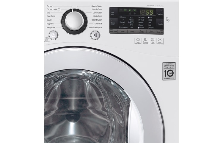 LG 1-8 kg Turbo Wash Direct Drive pesukone, FH4A8TDN3, thumbnail 3