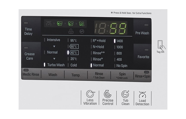 LG 1-8 kg Turbo Wash Direct Drive pesukone, FH4A8TDN3, thumbnail 5