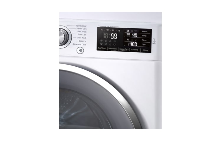 LG 1-9kg Turbo Wash Direct Drive pesukone, FH4U2VCN2, thumbnail 3