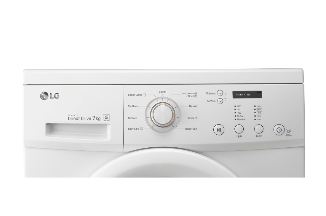 LG 1-7 kg 6 Motion Direct Drive pesukone, FH2C3QD, thumbnail 3