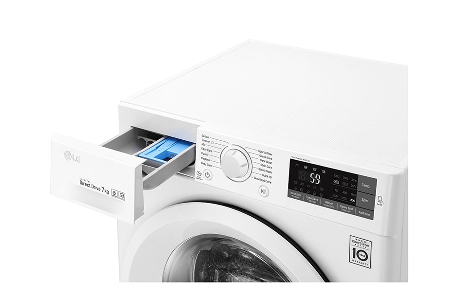 LG 1-7 kg 6 Motion Direct Drive pesukone & NFC, energialuokka A+++ ( -30%), Q5J5QN3W, thumbnail 3
