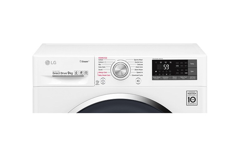 LG 1-9 kg TurboWash™ & SpaSteam, Wi-Fi, 6 Motion Direct Drive pesukone, energialuokka A+++ ( -30%), F14AW9S2, thumbnail 6
