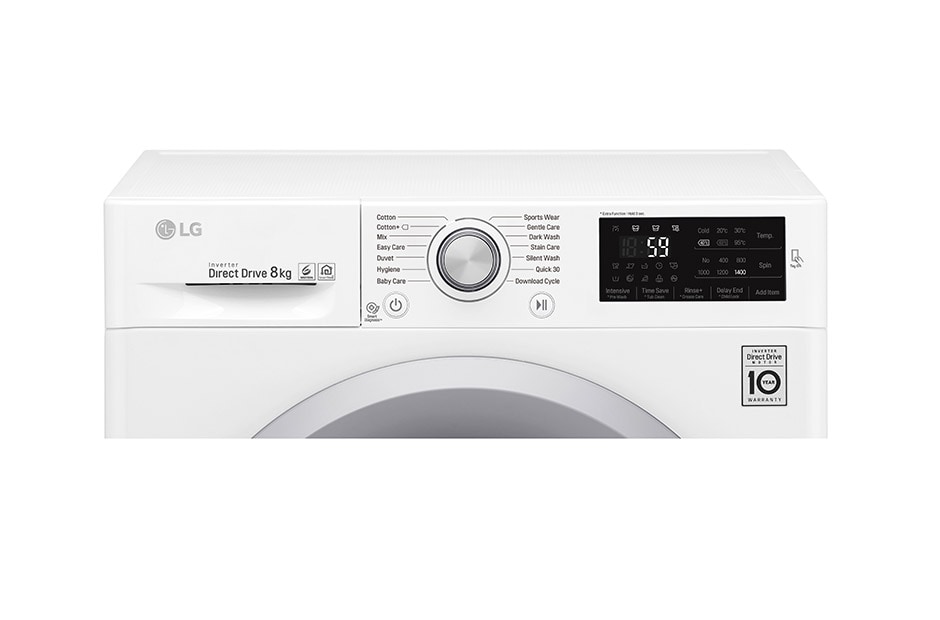 LG 1-8 kg 6 Motion Direct Drive pesukone & NFC, energialuokka A+++ ( -30%), Q4J5TN4W, thumbnail 6