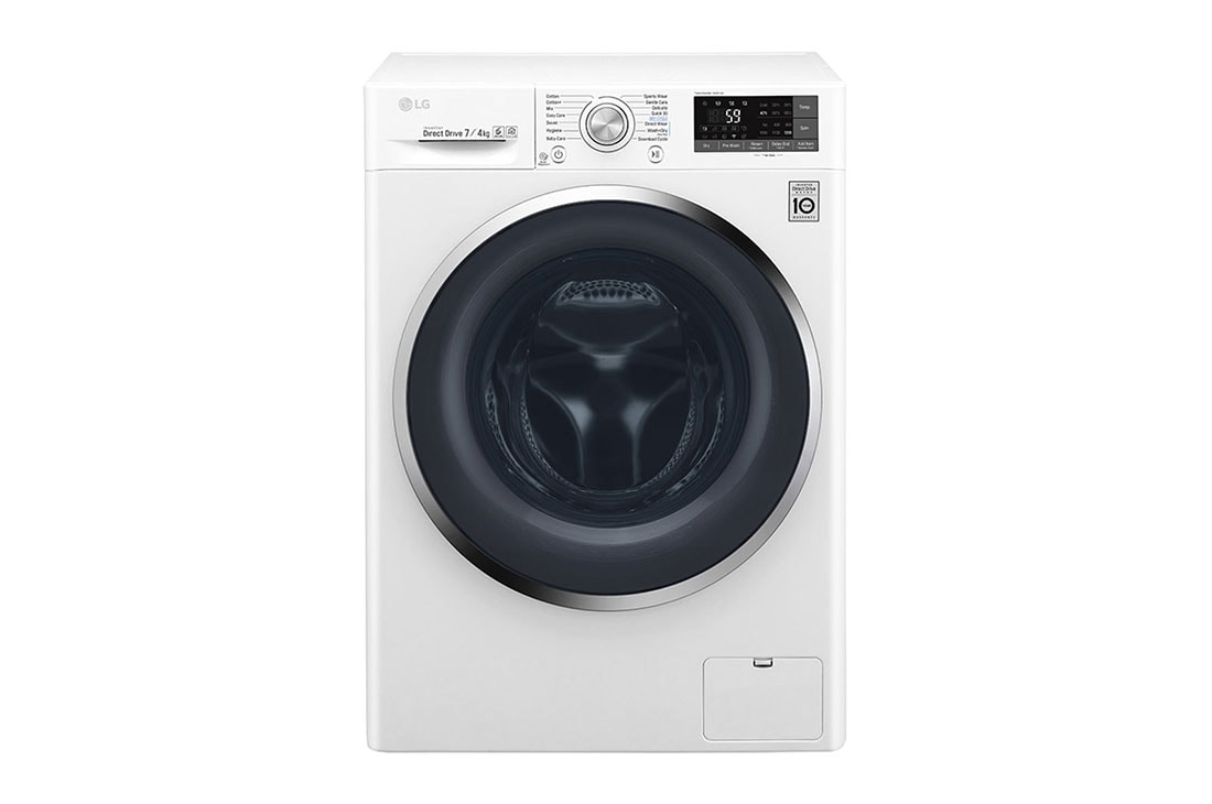 LG 1-7 kg / 1-4 kg 6 Motion Direct Drive kuivaavat pesukoneet, 45 cm syvä, Wifi, energialuokka B, W3J7HM2W