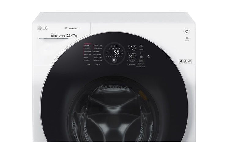 LG 1-10.5 kg /1-7 kg True Steam™ 6 Motion Direct Drive, kuivaavat pesukoneet, Wi-Fi, FH4G1JCH2N, thumbnail 14
