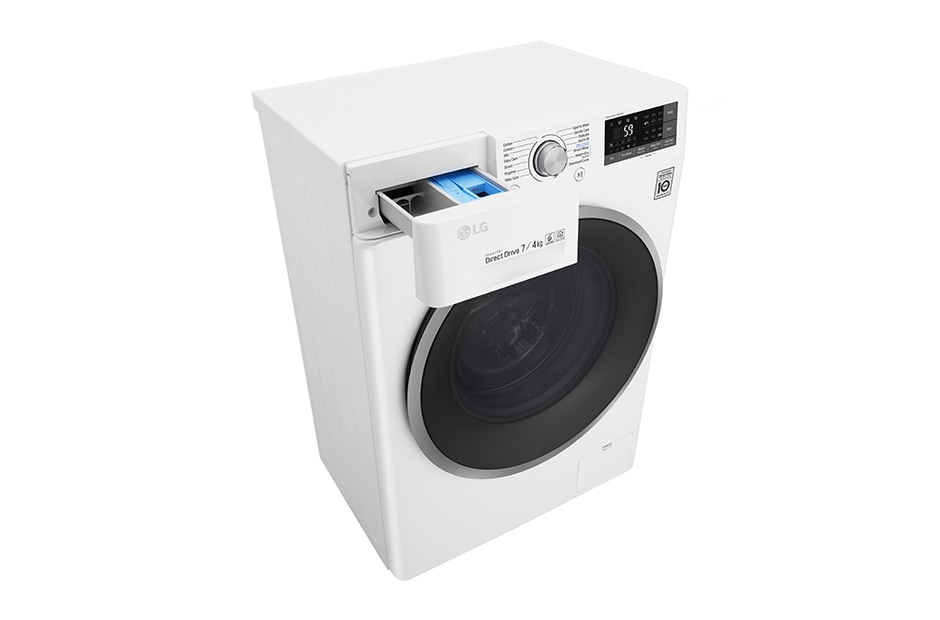 LG 1-7 kg / 1-4 kg 6 Motion Direct Drive kuivaavat pesukoneet, 45 cm syvä, Wi-Fi, F2J7HM1W, thumbnail 12