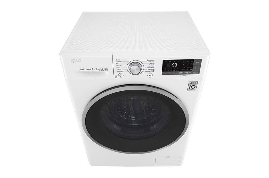 LG 1-7 kg / 1-4 kg 6 Motion Direct Drive kuivaavat pesukoneet, 45 cm syvä, Wi-Fi, F2J7HM1W, thumbnail 9