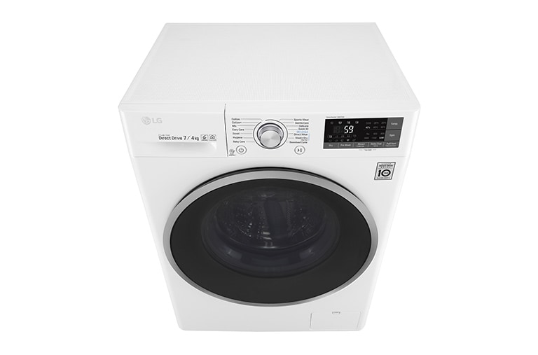 LG 1-7 kg / 1-4 kg 6 Motion Direct Drive kuivaavat pesukoneet, 45 cm syvä, Wi-Fi, F2J7HM1W, thumbnail 9