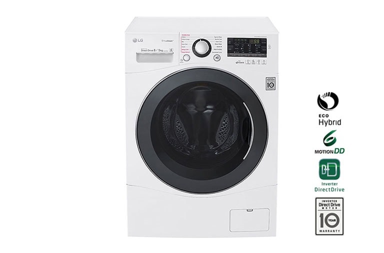 LG 1-8 kg / 1-5 kg True Steam™ 6 Motion Direct Drive -kuivaava pesukone, FH4A8TDH2N, thumbnail 1