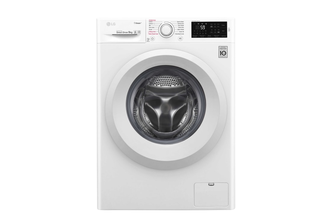 LG 1-9 kg SpaSteam & NFC, 6 Motion Direct Drive pesukone, F4J5VY3W