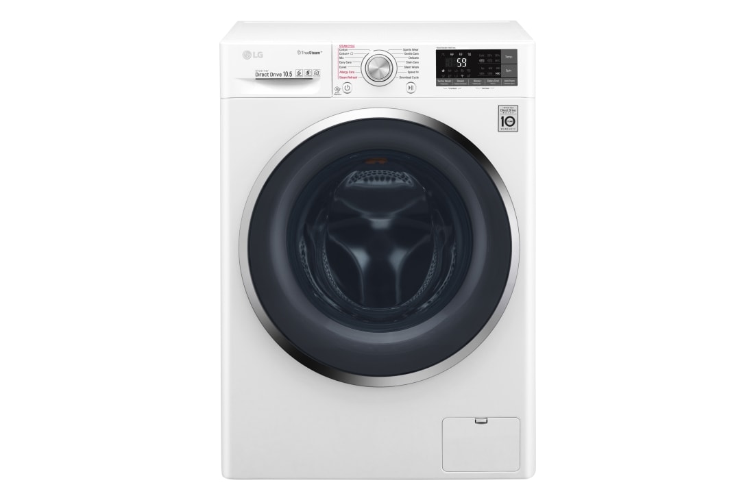 LG 1-10,5 kg TurboWash™ & True Steam™, Wi-Fi, 6 Motion Direct Drive pesukone, F14AW0S2