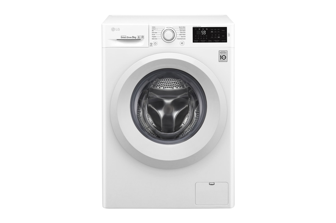 LG 1-9 kg 6 Motion Direct Drive pesukone & NFC, F94J53WH