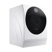 LG 12 kg / 7 kg LG SIGNATURE  Kuivaava pesukone(Valkoinen) - Steam, Energialuokka A, TurboWash™, Auto Dose, Smart Diagnosis™ - Wi-Fi-yhteys, LSWD100_Left Perspective_view, LSWD100, thumbnail 5