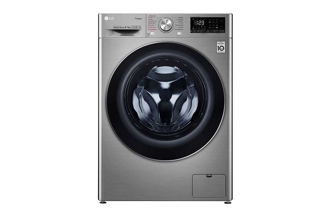 LG 1-9 kg /1-6 kg Kuivaavat pesukoneet kanssa Steam+, AI DD ja TurboWash™. Wi-Fi, CV70V6S1B