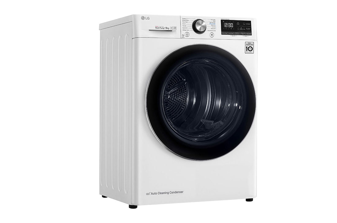 LG 9-kg DUAL Inverter Heat Pump™ Eco-Hybridikuivain Lämpöpumpputekniikalla, RV9DN9029, thumbnail 9