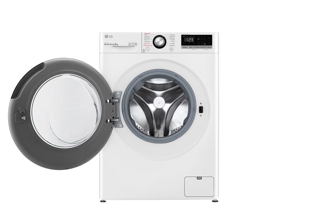 LG 9 kg Pyykinpesukone(Valkoinen) - Steam, Energialuokka B, AI DD™, Smart Diagnosis™, FV50VNS3E, thumbnail 2