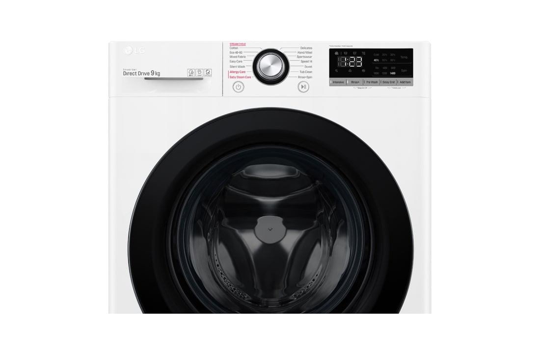LG 9 kg Pyykinpesukone(Valkoinen) - Steam, Energialuokka B, AI DD™, Smart Diagnosis™, FV50VNS3E, thumbnail 4