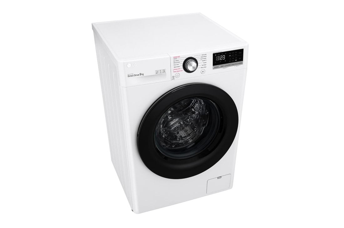 LG 9 kg Pyykinpesukone(Valkoinen) - Steam, Energialuokka B, AI DD™, Smart Diagnosis™, FV50VNS3E, thumbnail 8
