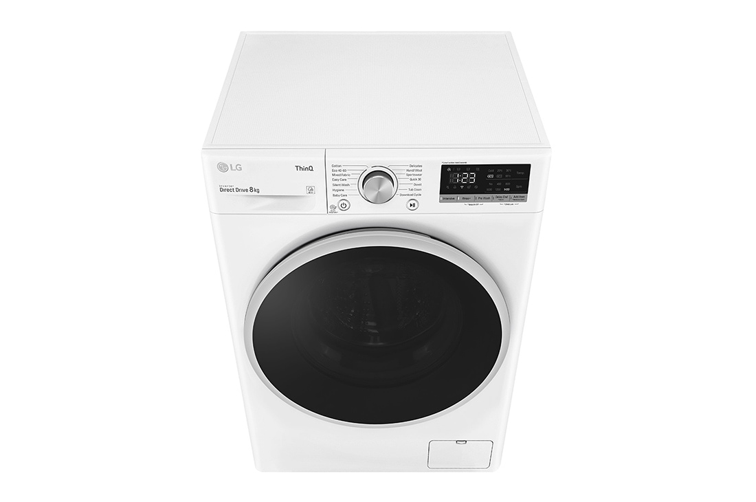 LG 8 kg Pyykinpesukone(Valkoinen) - Energialuokka D, AI DD™, Smart Diagnosis™ - Wi-Fi-yhteys, P4AOTN1W, thumbnail 10
